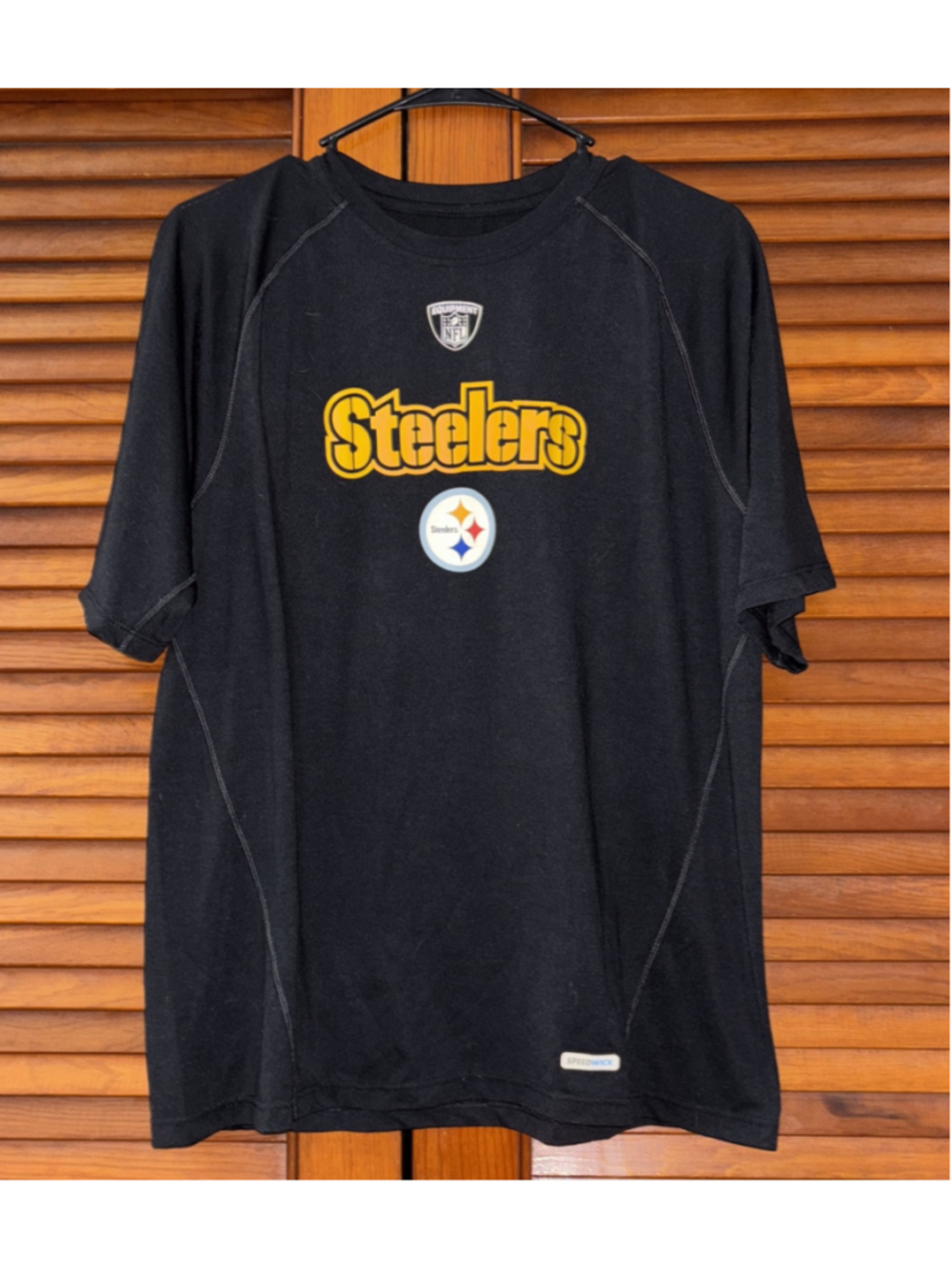 PITTSBURGH STEELERS REEBOK NFL EQUIPMENT SPEEDWICK SIDELINE TEE ADULT SMALL